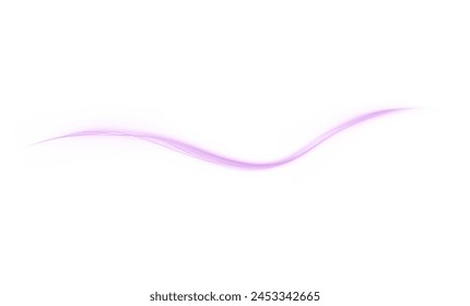 Luminous pink lines of speed. Light glowing effect . Abstract motion lines. White background isolated Light trail wave, fire path trace line, car lights, optic fiber and incandescence curve twirl.	

