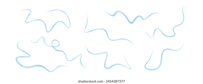 Luminous pink lines of speed. Light glowing effect . Abstract motion lines. White background isolated Light trail wave, fire path trace line, car lights, optic fiber and incandescence curve twirl.	
