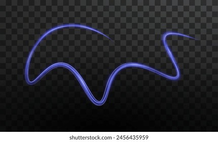Luminous pink lines of speed. Light glowing effect . Abstract motion lines. Light trail wave, fire path trace line, car lights, optic fiber and incandescence curve twirl.