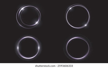 luminous pink twirl effect featuring a curved  light line forming a glowing circle. Includes a light pedestal, podium, or platform. Perfect for modern designs, highlights, and showcases. 