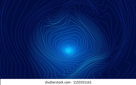 Luminous point composition swirls against abstract texture background