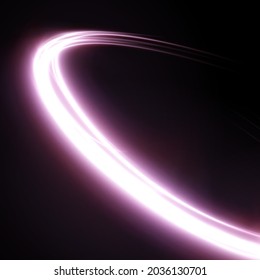 Luminous purple lines of speed. Light glowing effect. Abstract motion lines. Light trail wave, fire path trace line, car lights, optic fiber and incandescence curve twirl. light line pink png.