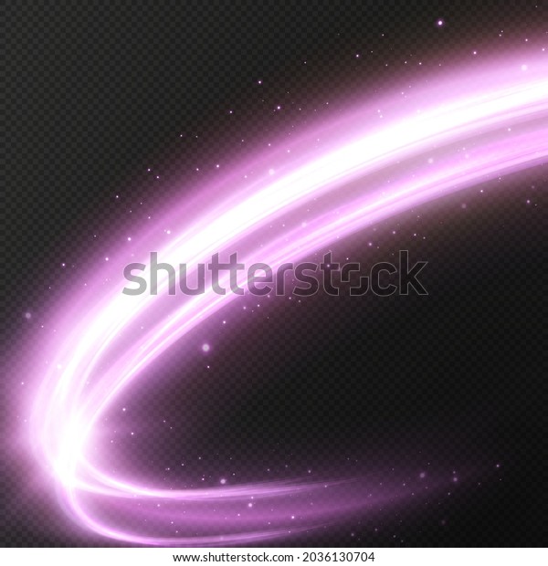 Luminous\
purple lines of speed. Light glowing effect. Abstract motion lines.\
Light trail wave, fire path trace line, car lights, optic fiber and\
incandescence curve twirl. light line pink\
png.