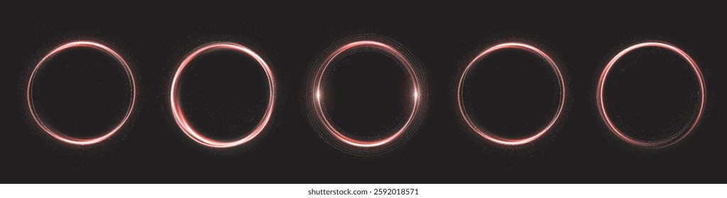 luminous red twirl effect featuring a curved red light line forming a glowing circle. Includes a light pedestal, podium, or platform. Perfect for modern designs, highlights, and showcases. 