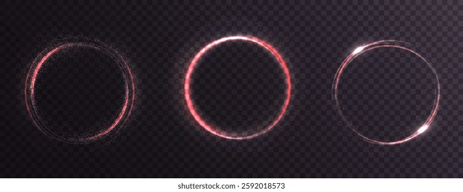 luminous red twirl effect featuring a curved red light line forming a glowing circle. Includes a light pedestal, podium, or platform. Perfect for modern designs, highlights, and showcases. 