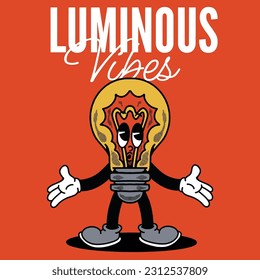 Luminous Vibes With Lamp Groovy Character