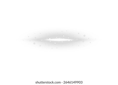 Luminous white flare with transparent beam, glowing star core, and glitter trail. Perfect for use in celebratory designs, dreamlike graphics, UI light accents, or fantasy-inspired highlight overlays
