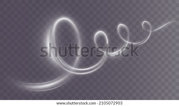 Luminous white lines of
speed. Light glowing effect. Abstract motion lines. Light trail
wave, fire path trace line, car lights, optic fiber and
incandescence curve twirl
png.