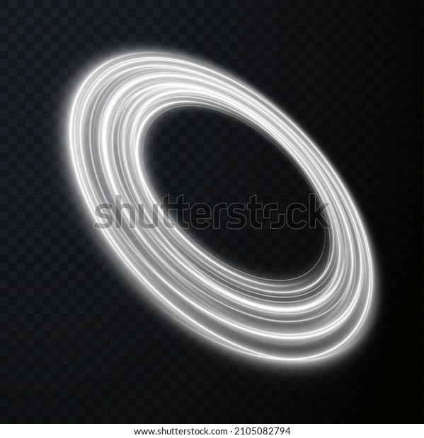 Luminous white lines of
speed. Light glowing effect. Abstract motion lines. Light trail
wave, fire path trace line, car lights, optic fiber and
incandescence curve twirl
png.