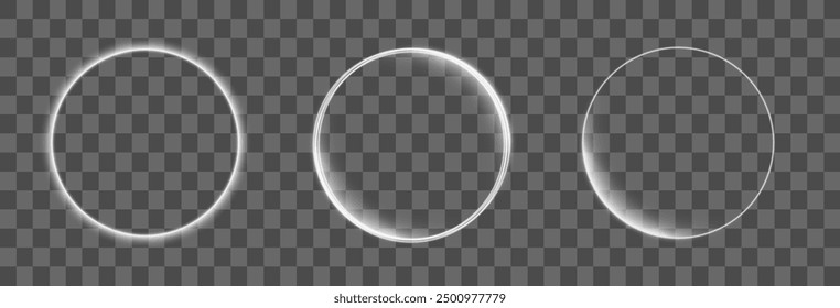 Luminous white lines of speed. Twist white line. Light trail wave, fire path trace line and incandescence curve twirl. Abstract motion lines.