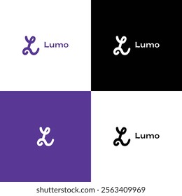 Lumo Abstract L-Inspired Logo Design with Minimalist and Modern Concept

