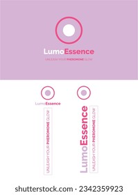 LumoEssence Pheromone perfume logo sample mockup