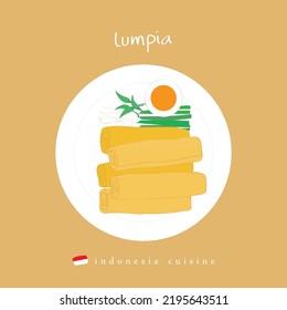 Lumpia indonesia asia food cuisine