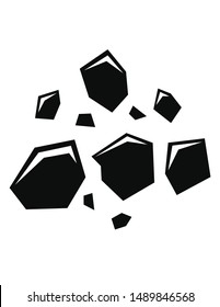 Lumps of coal vector image