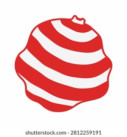 Lumpy Striped Beach Ball Vector Design