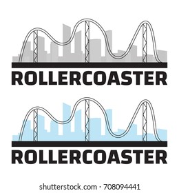 Luna park concept. Amusing entertainment amusement parkd