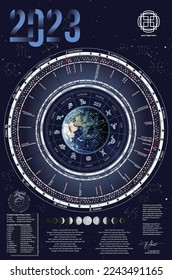 lunar - circle calendar 2023