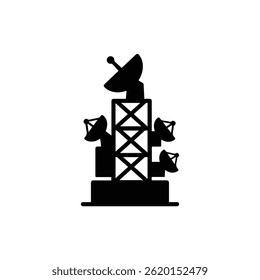 Torre de Comunicação Lunar com Pratos