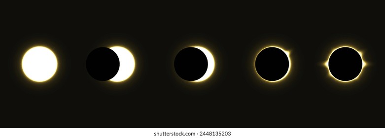 lunar eclipse Illustration background. Total lunar eclipse vector illustration