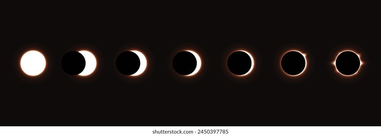 lunar eclipse Illustration background. Total lunar eclipse vector illustration	