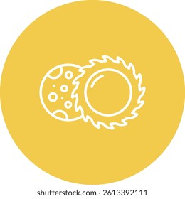 Lunar Eclipse vector icon. Can be used for printing, mobile and web applications.