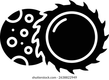 Lunar Eclipse vector icon. Can be used for printing, mobile and web applications.