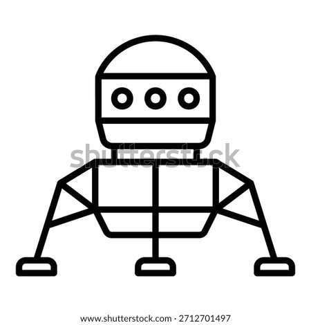 Lunar landing module or spaceship icon