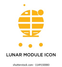 Lunar module icon vector isolated on white background for your web and mobile app design, Lunar module logo concept