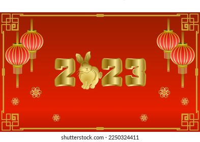 Lunar new year 2023 for background poster and card desigh
