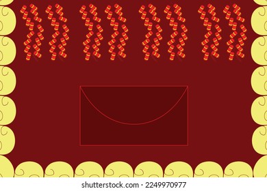 lunar new year background. Chinese New Year's special firecrackers. Chinese New Year clouds.