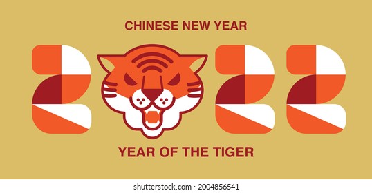 Lunar new year, Chinese New Year, 2022, Year of the Tiger, cartoon character, royal tiger,  Flat design (Translate : Tiger, Chinese New Year )