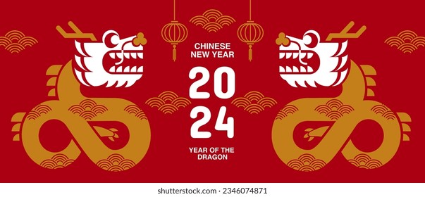 Lunar new year, Chinese New Year 2024 , Year of the Dragon , zodiac 