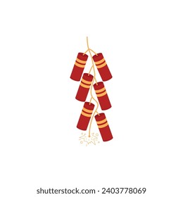 Lunar New Year Firework Vector Illustration