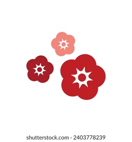 Lunar New Year Flower Vector Illustration