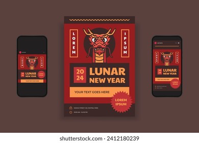 lunar new year flyer design