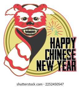Lunar New Year illustration set, background, icon, ornamen, chinese style, shio. Chinese New Year,Happy New Years.