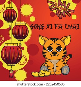 Lunar New Year illustration set, background, icon, ornamen, chinese style, shio. Chinese New Year,Happy New Years.