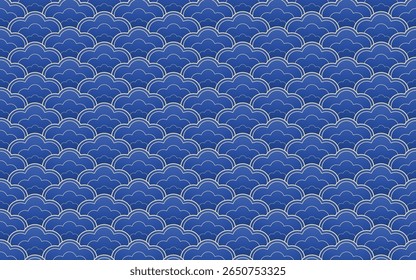Mond-Neujahrsmuster - Blaues Muster-Design für Mond oder chinesisches Neujahr.