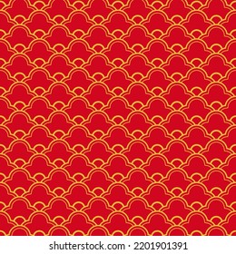 Lunar New Year Pattern - Red pattern design for Lunar or Chinese New Year.