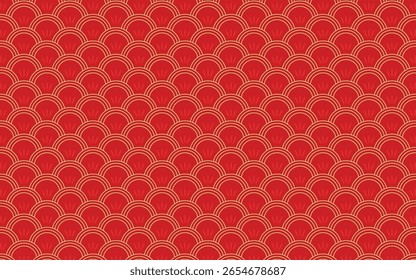 Lunar New Year Pattern - Red pattern design for Lunar or Chinese New Year.