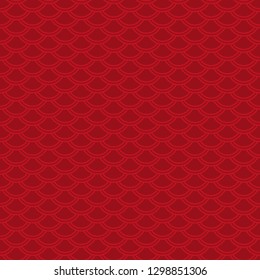 Lunar New Year Seamless Pattern - Red pattern design for Lunar or Chinese New Year