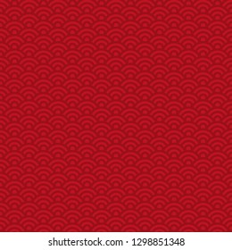 Lunar New Year Seamless Pattern - Red Pattern Design For Lunar Or Chinese New Year