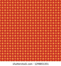 Lunar New Year Seamless Pattern - Red and gold pattern design for Lunar or Chinese New Year