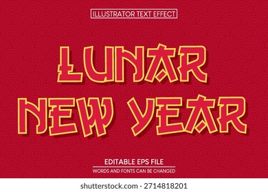 Texteffekt zum Mond-Neujahr