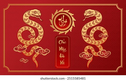 The Lunar New Year's Day - Tet Holiday 2025 (Translation: happy new year)	