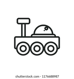 lunar rover vector icon