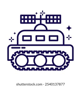 lunar roving vehicle minimalist space exploration isolated