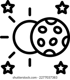 Lunar Vector Icon Design Illustration