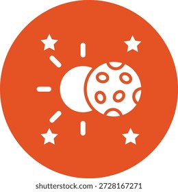 Ilustración de diseño de icono de Vector lunar