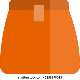 Bolsa de almuerzo, ilustración, vector sobre fondo blanco.